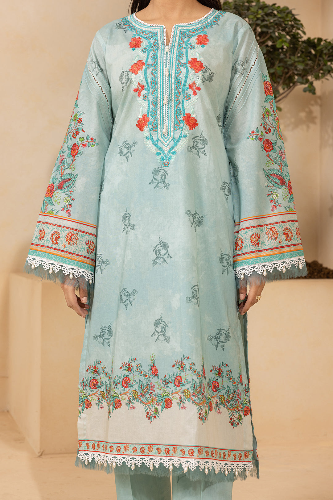 Embroidered Shirt Shalwar Dupatta - 0641