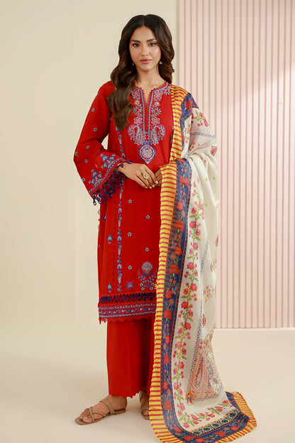 Embroidered Shirt Shalwar Dupatta - 0644