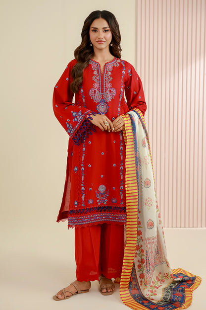 Embroidered Shirt Shalwar Dupatta - 0644
