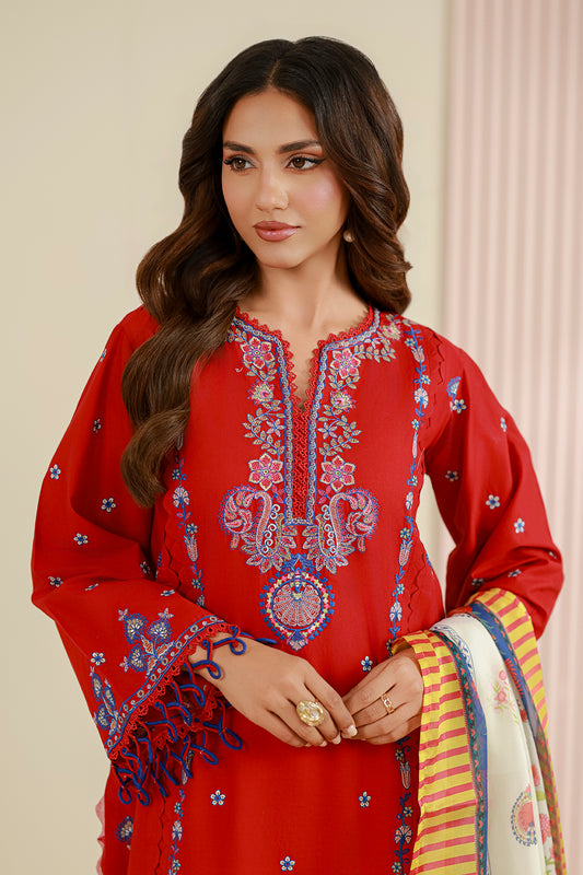 Embroidered Shirt Shalwar Dupatta - 0644