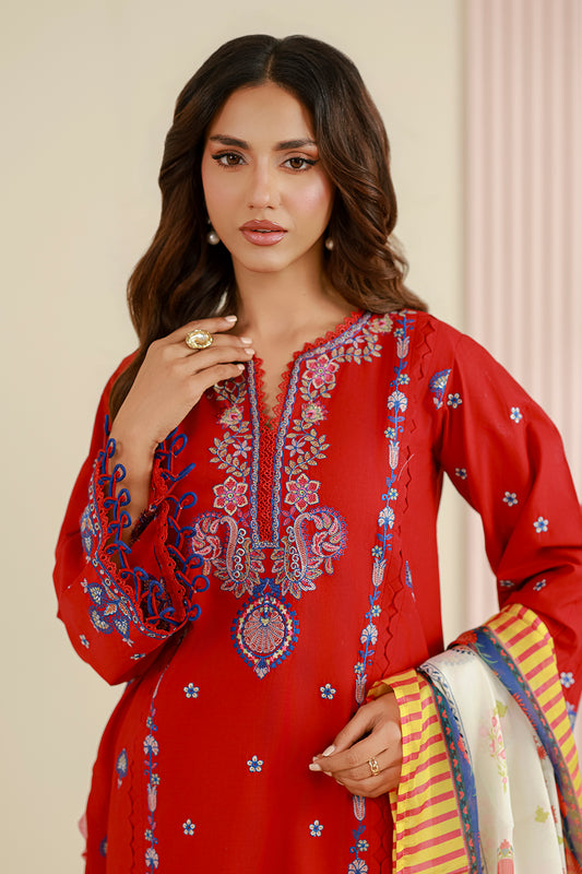 Embroidered Shirt Shalwar Dupatta - 0644