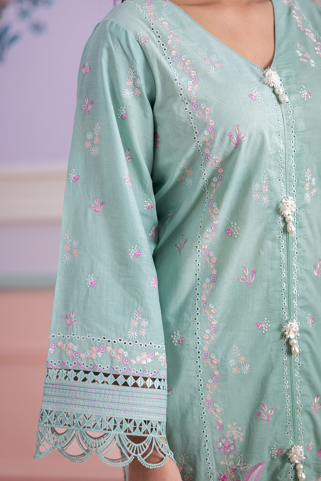 Embroidered Shirt Shalwar Dupatta - 0645