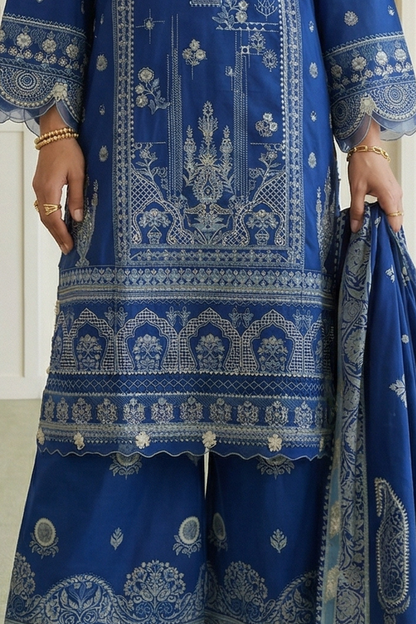 Embroidered Shirt Shalwar Dupatta - 0647