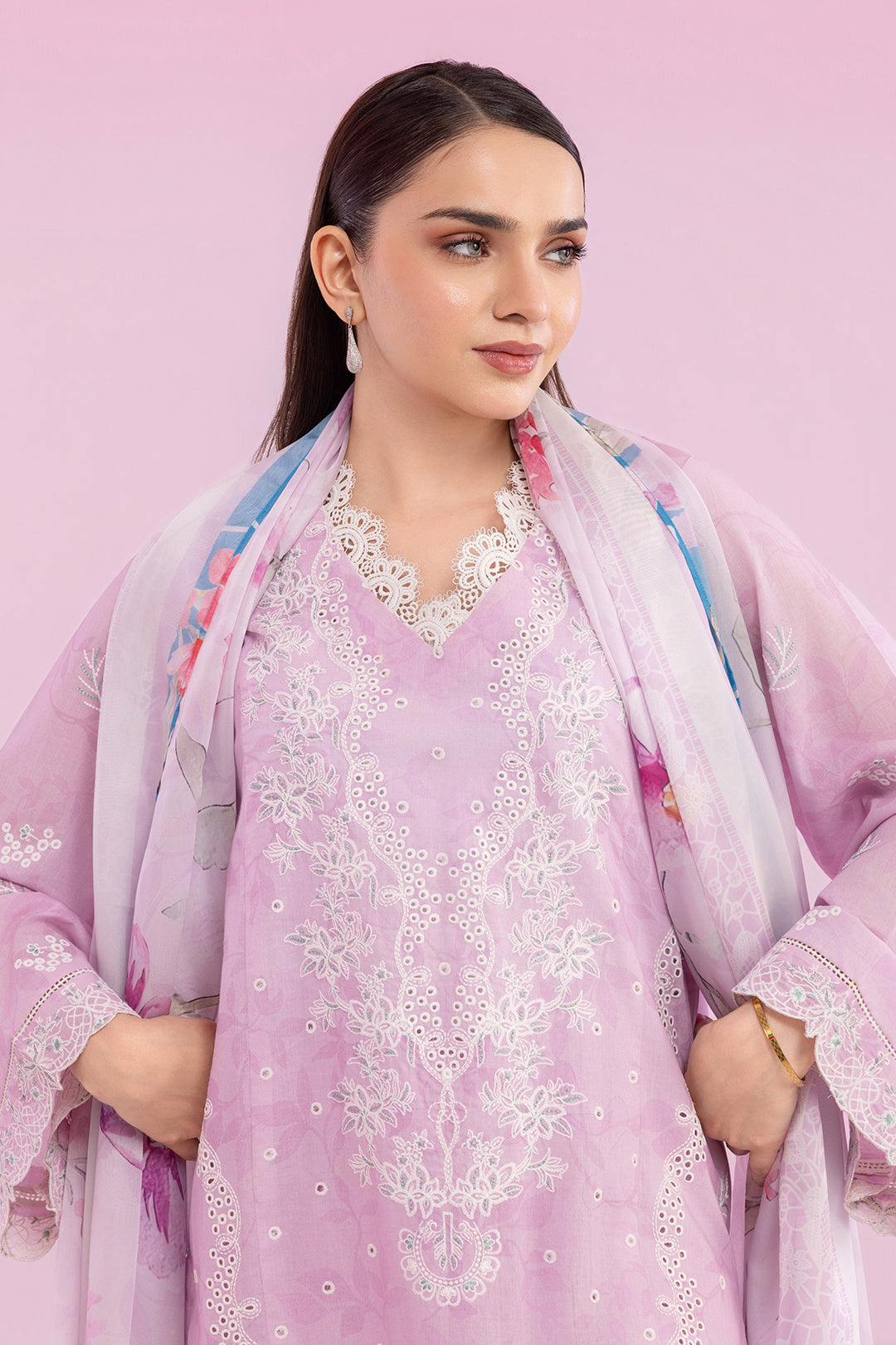 Embroidered Shirt Shalwar Dupatta - 0648