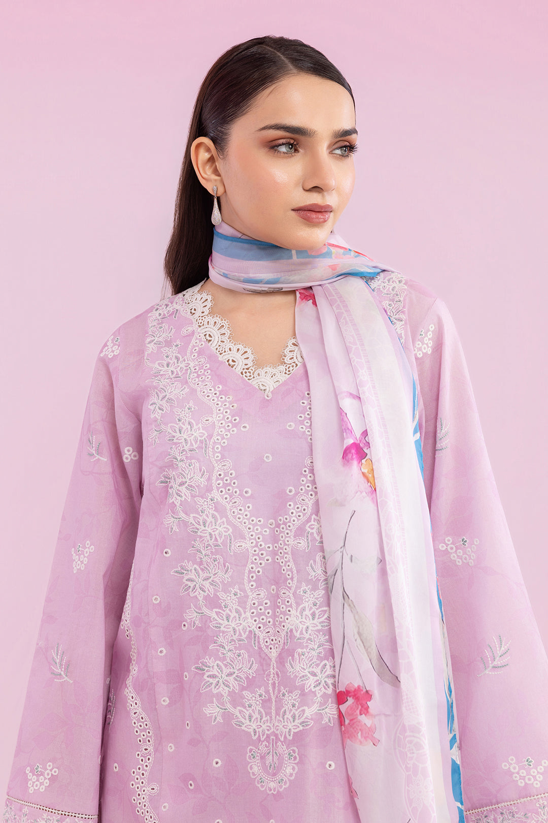 Embroidered Shirt Shalwar Dupatta - 0648