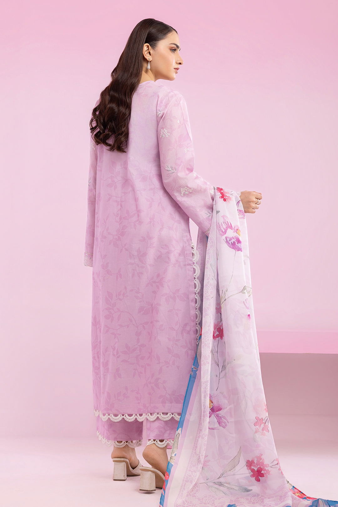 Embroidered Shirt Shalwar Dupatta - 0648