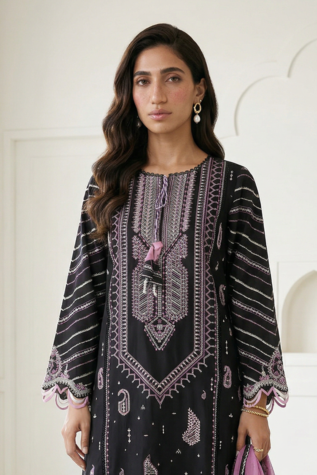 Embroidered Shirt Shalwar Dupatta - 0649