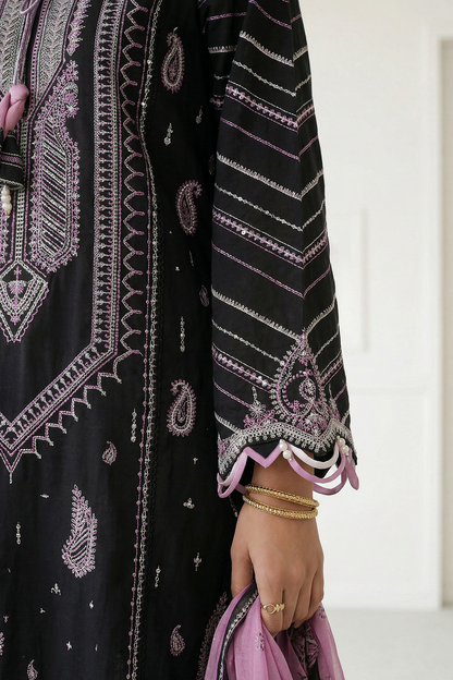 Embroidered Shirt Shalwar Dupatta - 0649