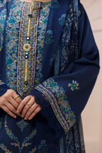 Embroidered Shirt Shalwar Dupatta - 0650
