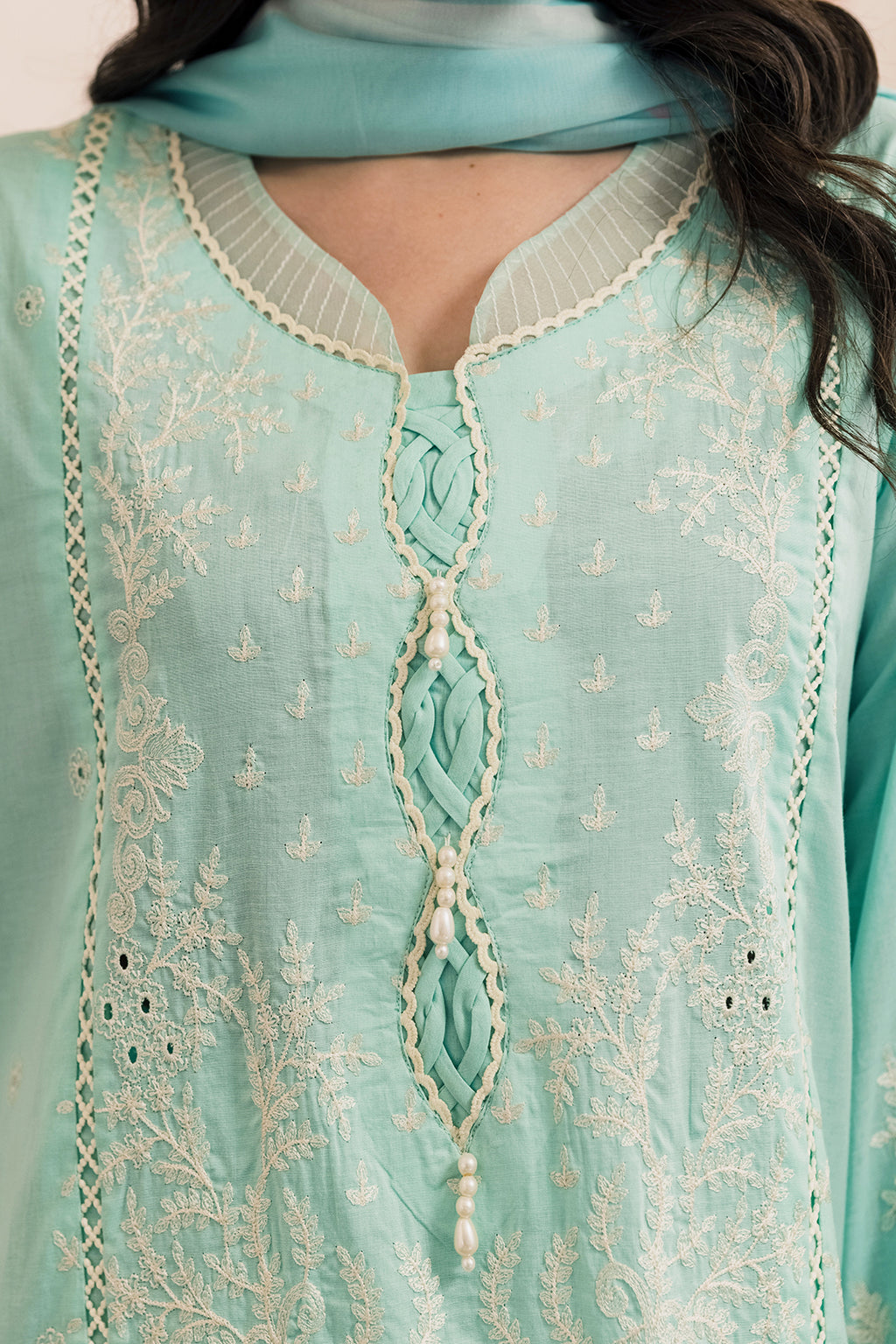 Embroidered Shirt Shalwar Dupatta - 0651