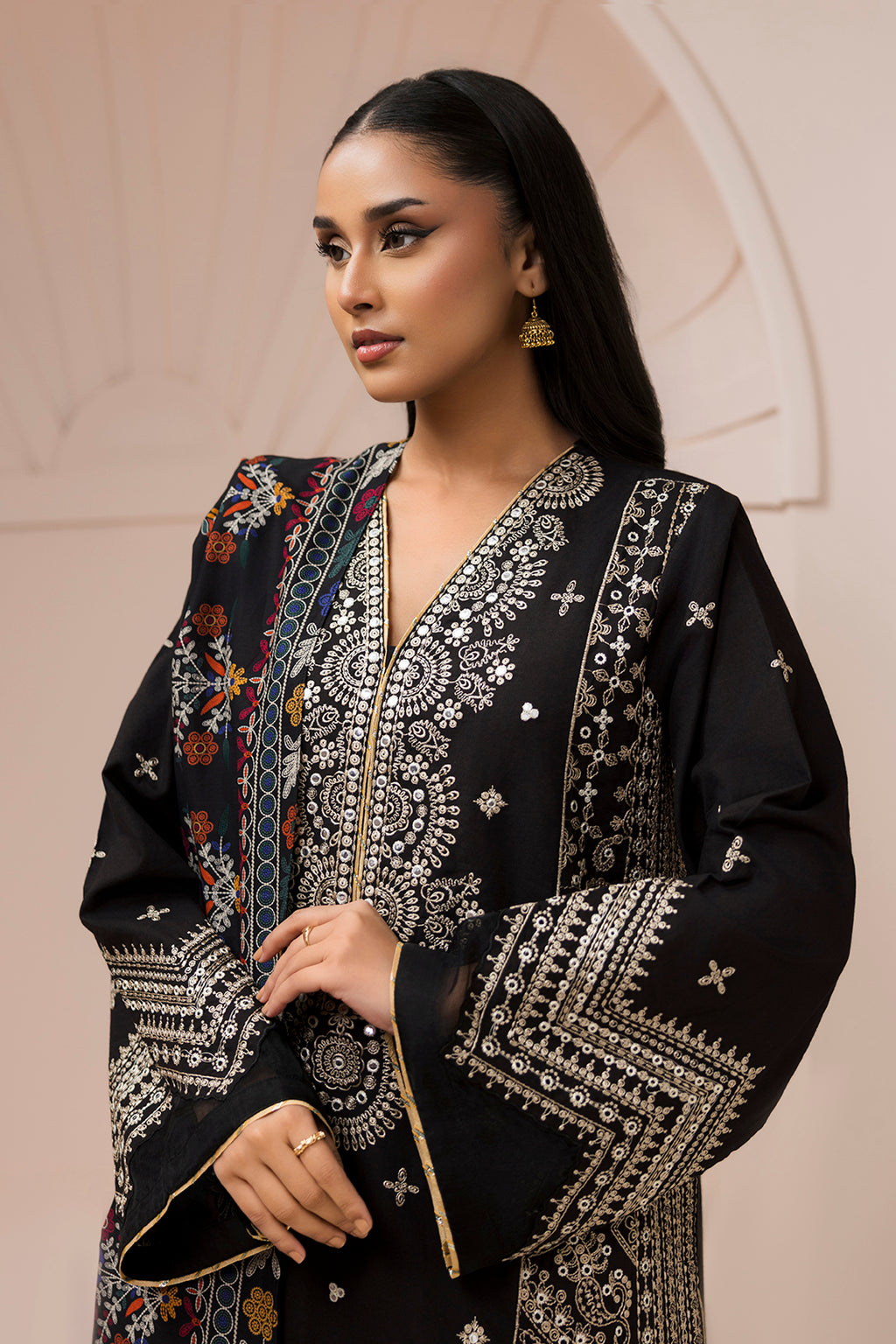 Embroidered Shirt Shalwar Dupatta - 0652
