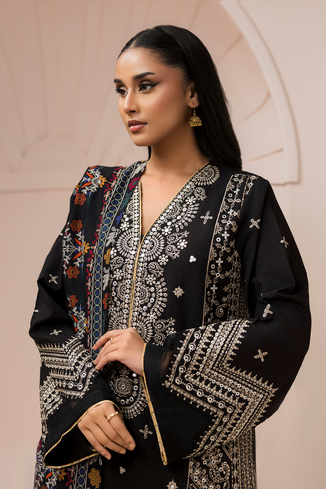 Embroidered Shirt Shalwar Dupatta - 0652