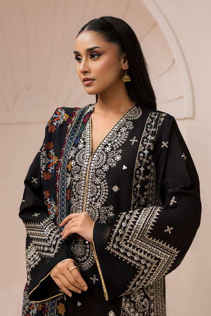 Embroidered Shirt Shalwar Dupatta - 0652
