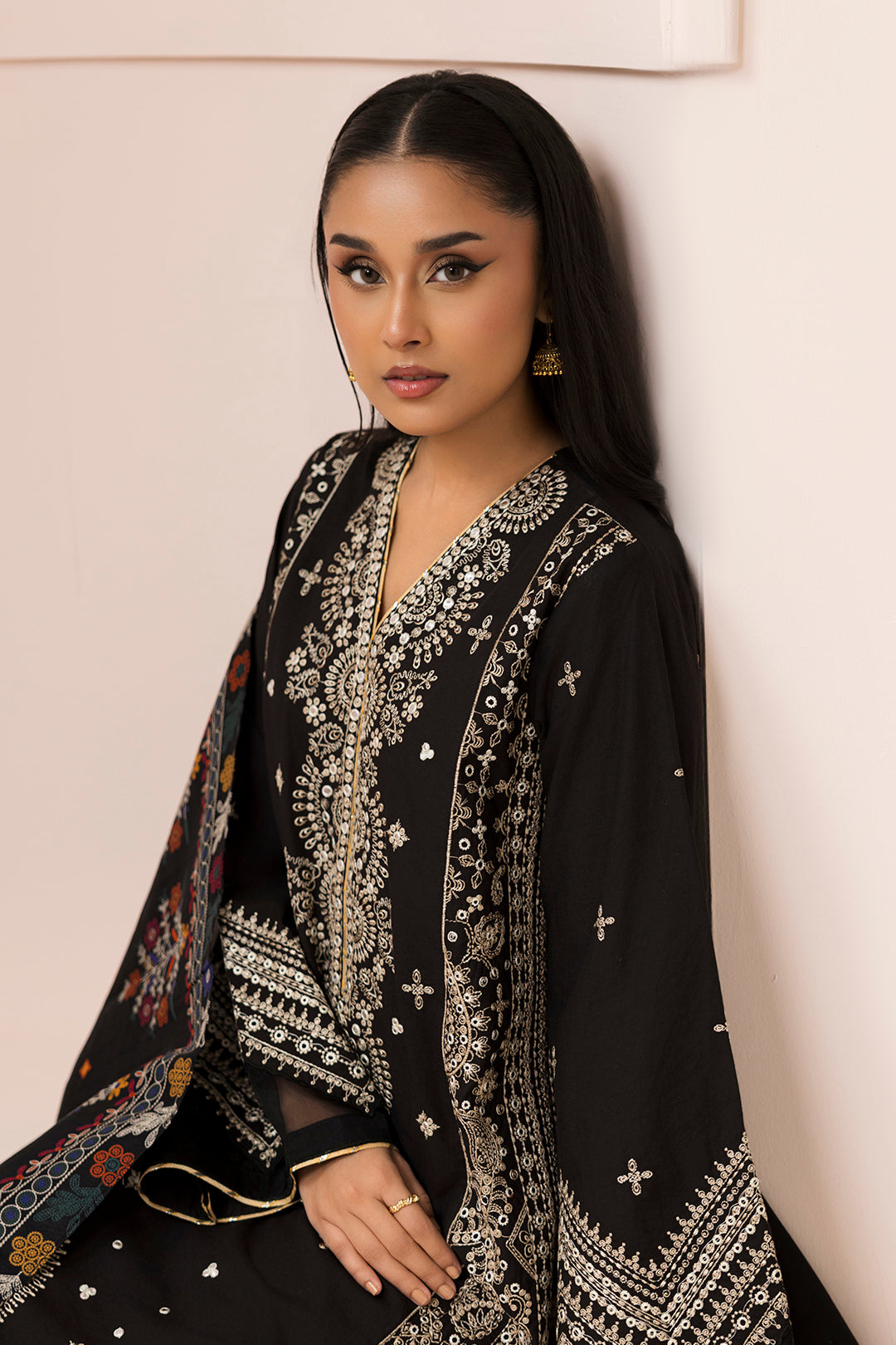 Embroidered Shirt Shalwar Dupatta - 0652