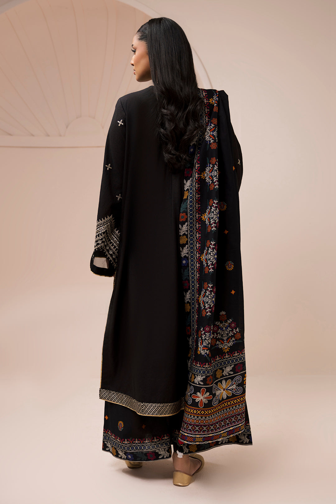 Embroidered Shirt Shalwar Dupatta - 0652