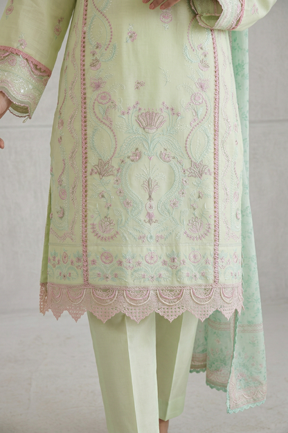 Embroidered Shirt Shalwar Dupatta - 0653
