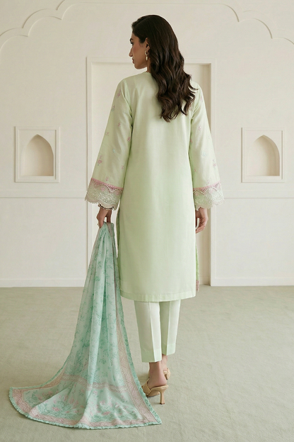 Embroidered Shirt Shalwar Dupatta - 0653