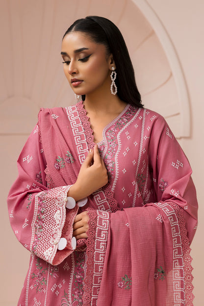 Embroidered Shirt Shalwar Dupatta - 0654