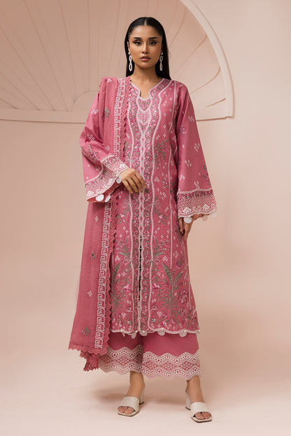 Embroidered Shirt Shalwar Dupatta - 0654
