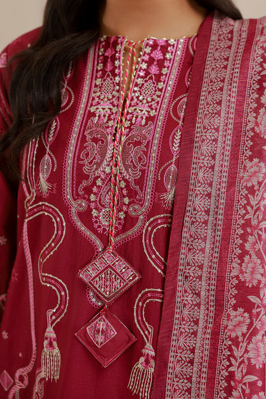 Embroidered Shirt Shalwar Dupatta - 0655