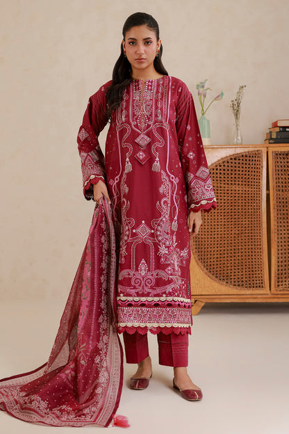 Embroidered Shirt Shalwar Dupatta - 0655