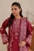 Embroidered Shirt Shalwar Dupatta - 0655