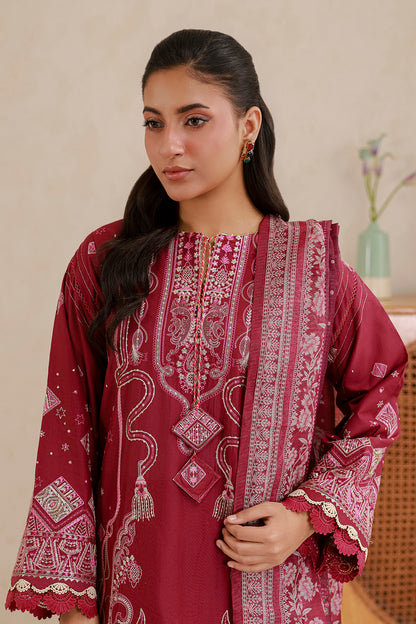 Embroidered Shirt Shalwar Dupatta - 0655