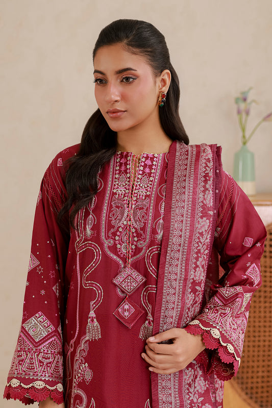 Embroidered Shirt Shalwar Dupatta - 0655