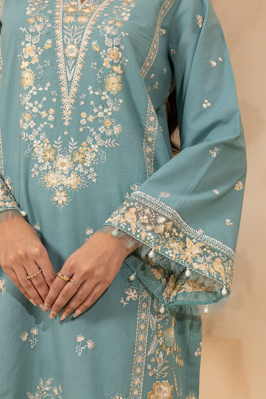 Embroidered Shirt Shalwar Dupatta - 0656
