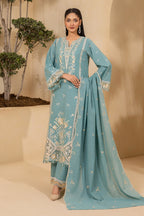 Embroidered Shirt Shalwar Dupatta - 0656