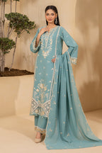 Embroidered Shirt Shalwar Dupatta - 0656