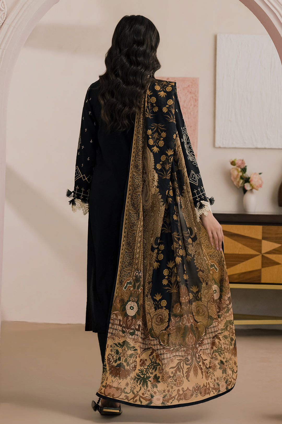 Embroidered Shirt Shalwar Dupatta - 0657