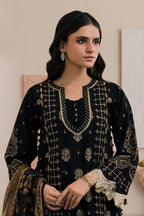 Embroidered Shirt Shalwar Dupatta - 0657