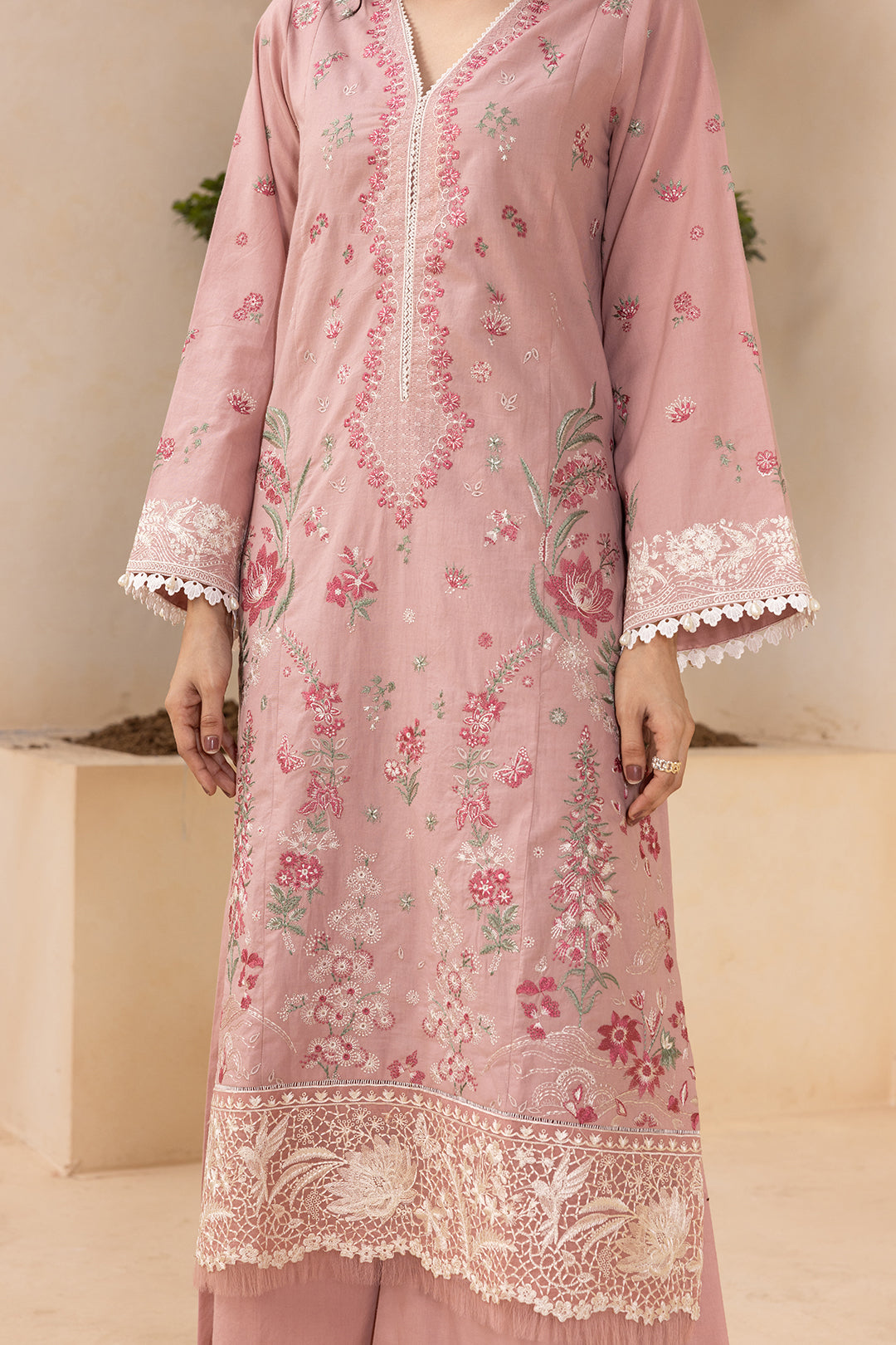 Embroidered Shirt Shalwar Dupatta - 0658