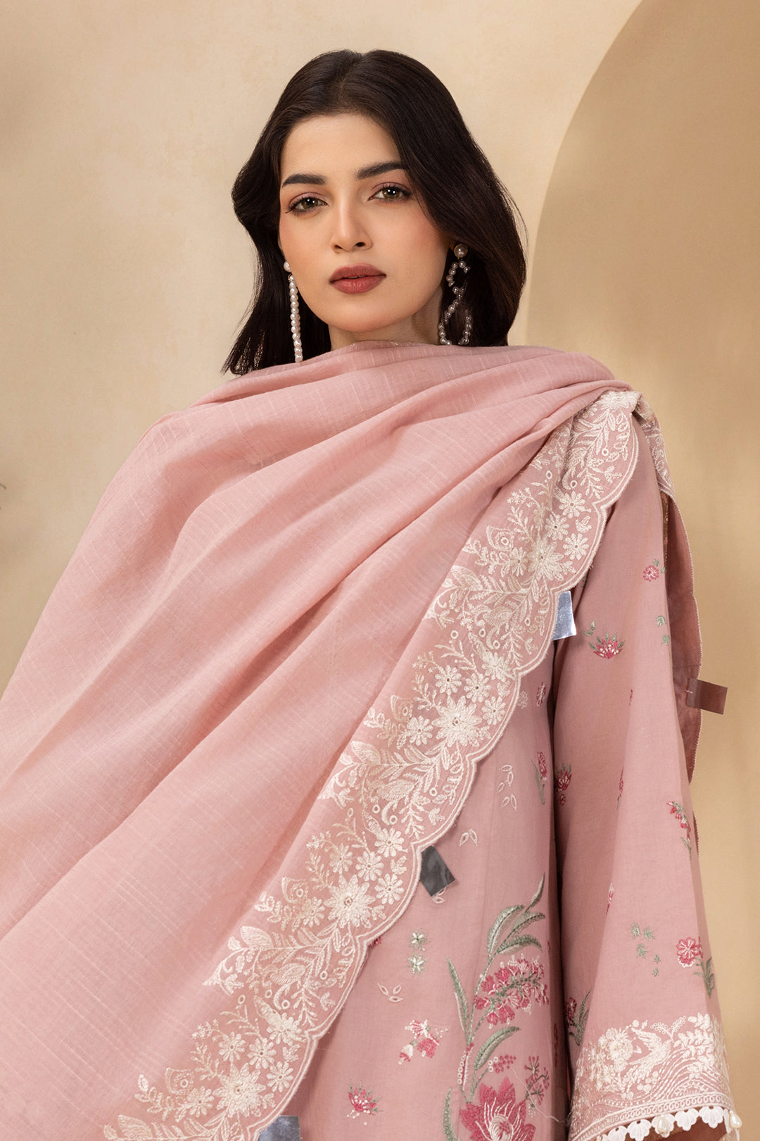Embroidered Shirt Shalwar Dupatta - 0658