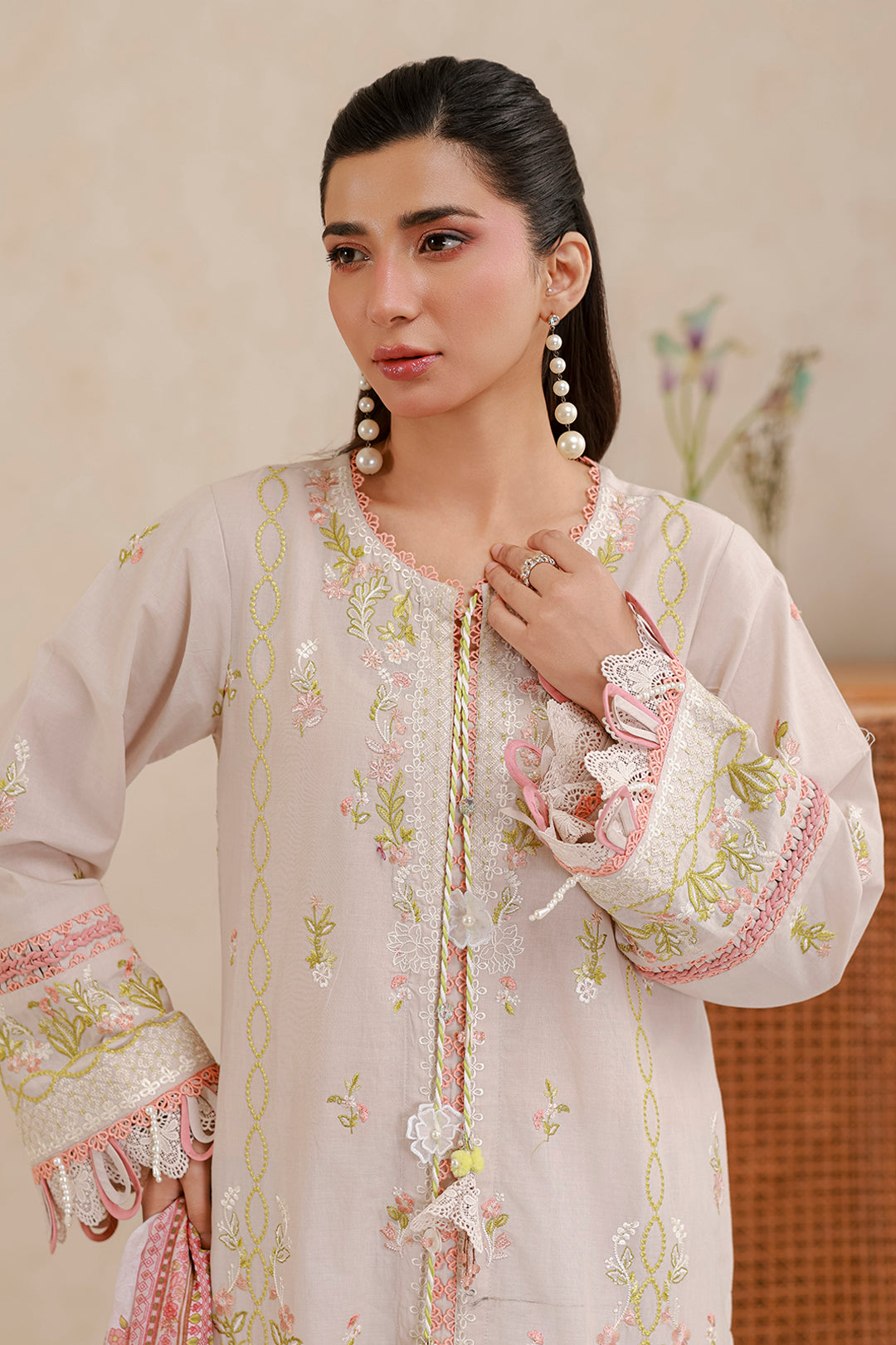 Embroidered Shirt Shalwar Dupatta - 0659