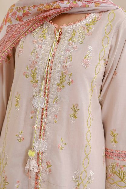 Embroidered Shirt Shalwar Dupatta - 0659