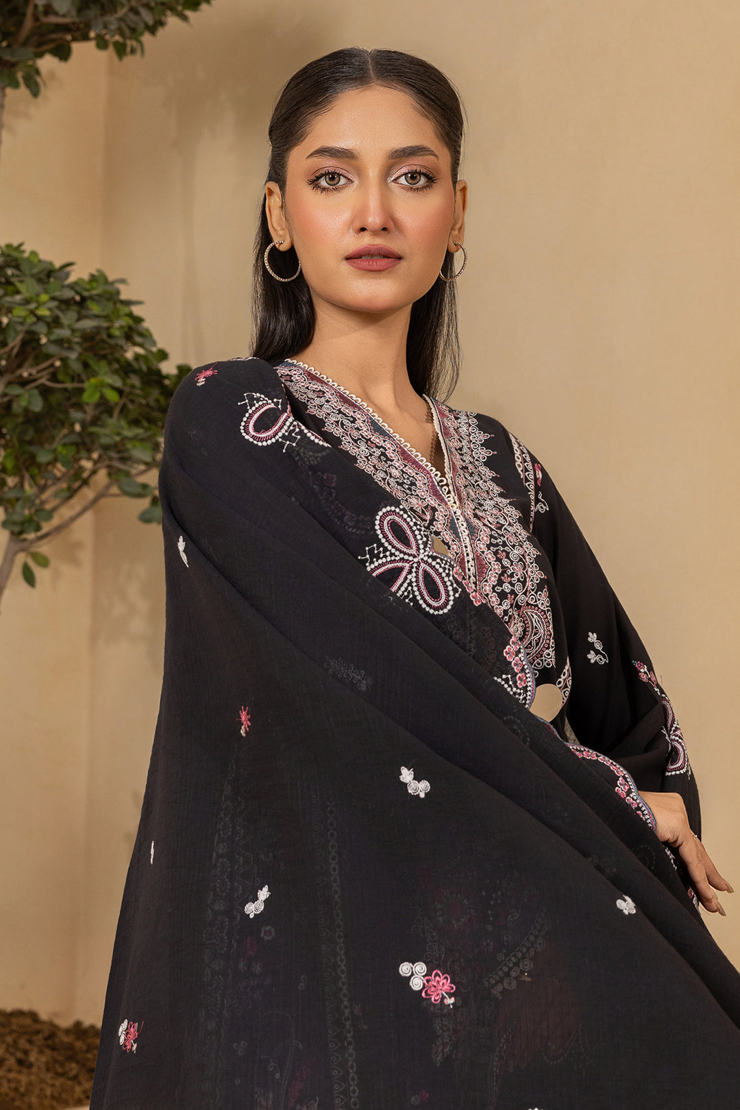 Embroidered Shirt Shalwar Dupatta - 0660