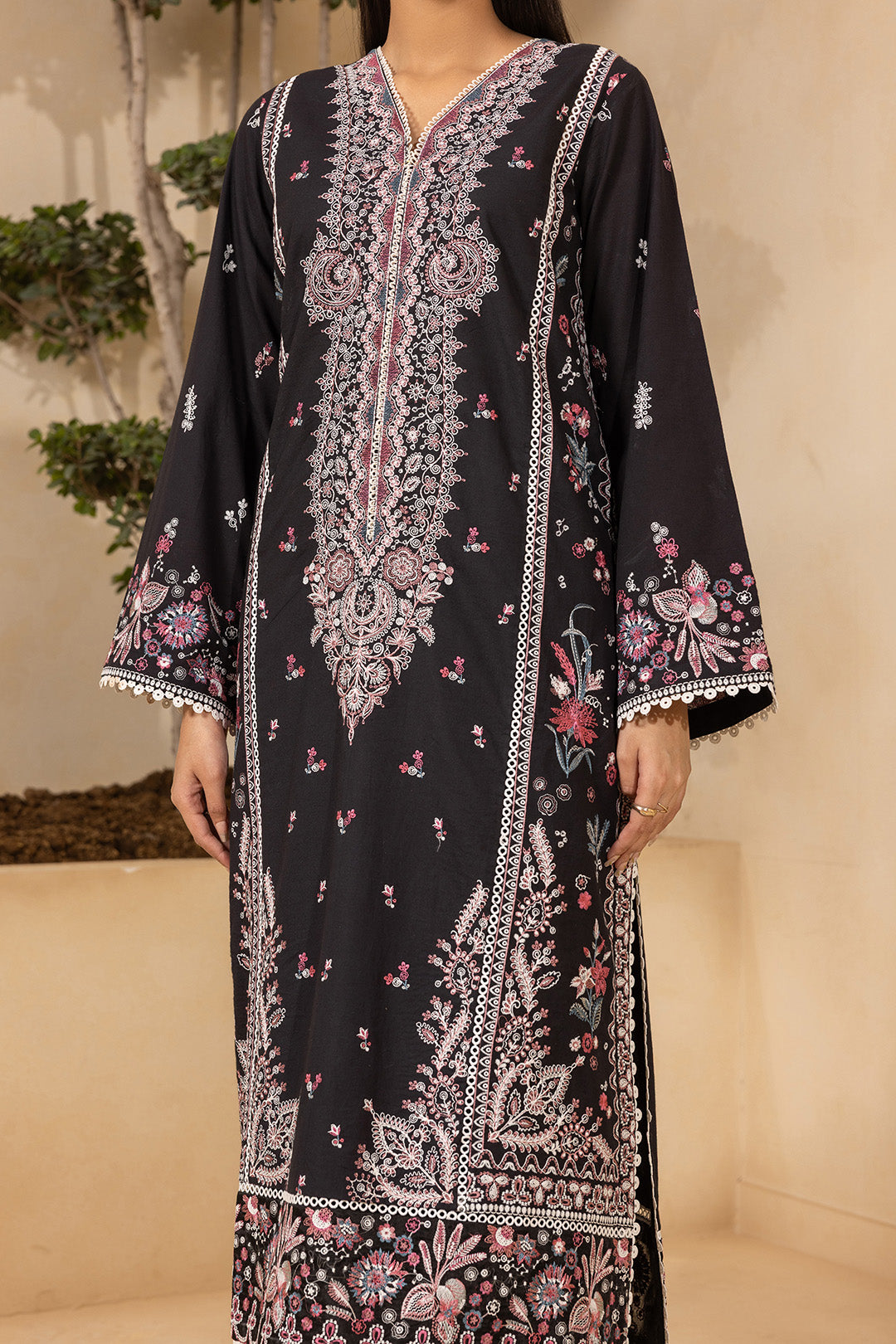 Embroidered Shirt Shalwar Dupatta - 0660