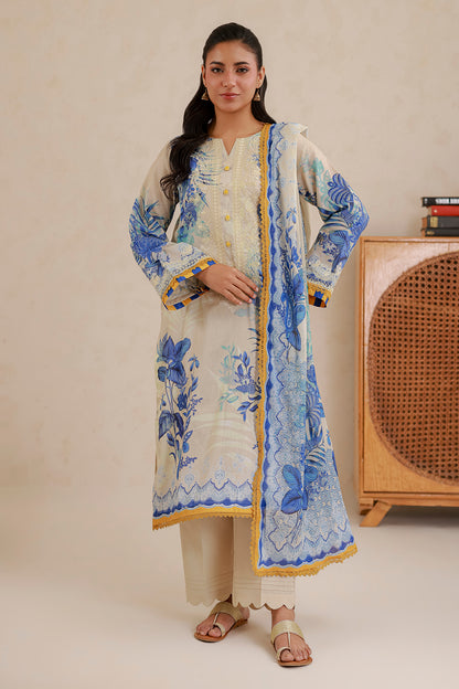 Embroidered Shirt Shalwar Dupatta - 0705
