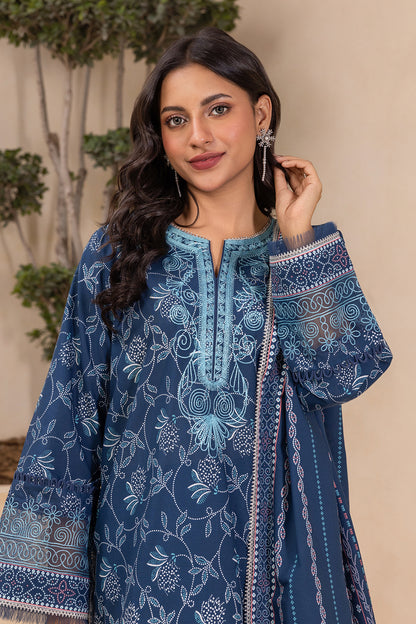 Embroidered Shirt Shalwar Dupatta - 0708