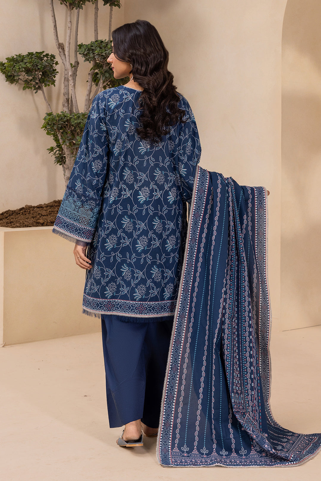 Embroidered Shirt Shalwar Dupatta - 0708