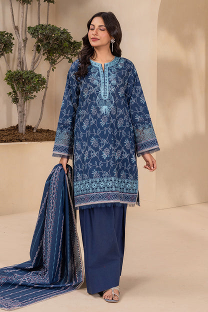 Embroidered Shirt Shalwar Dupatta - 0708