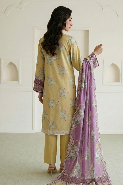 Embroidered Shirt Shalwar Dupatta - 0709