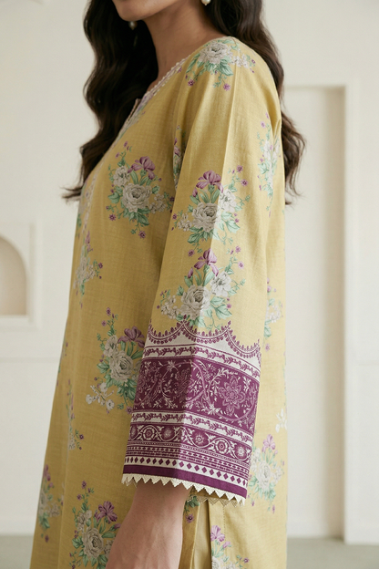 Embroidered Shirt Shalwar Dupatta - 0709