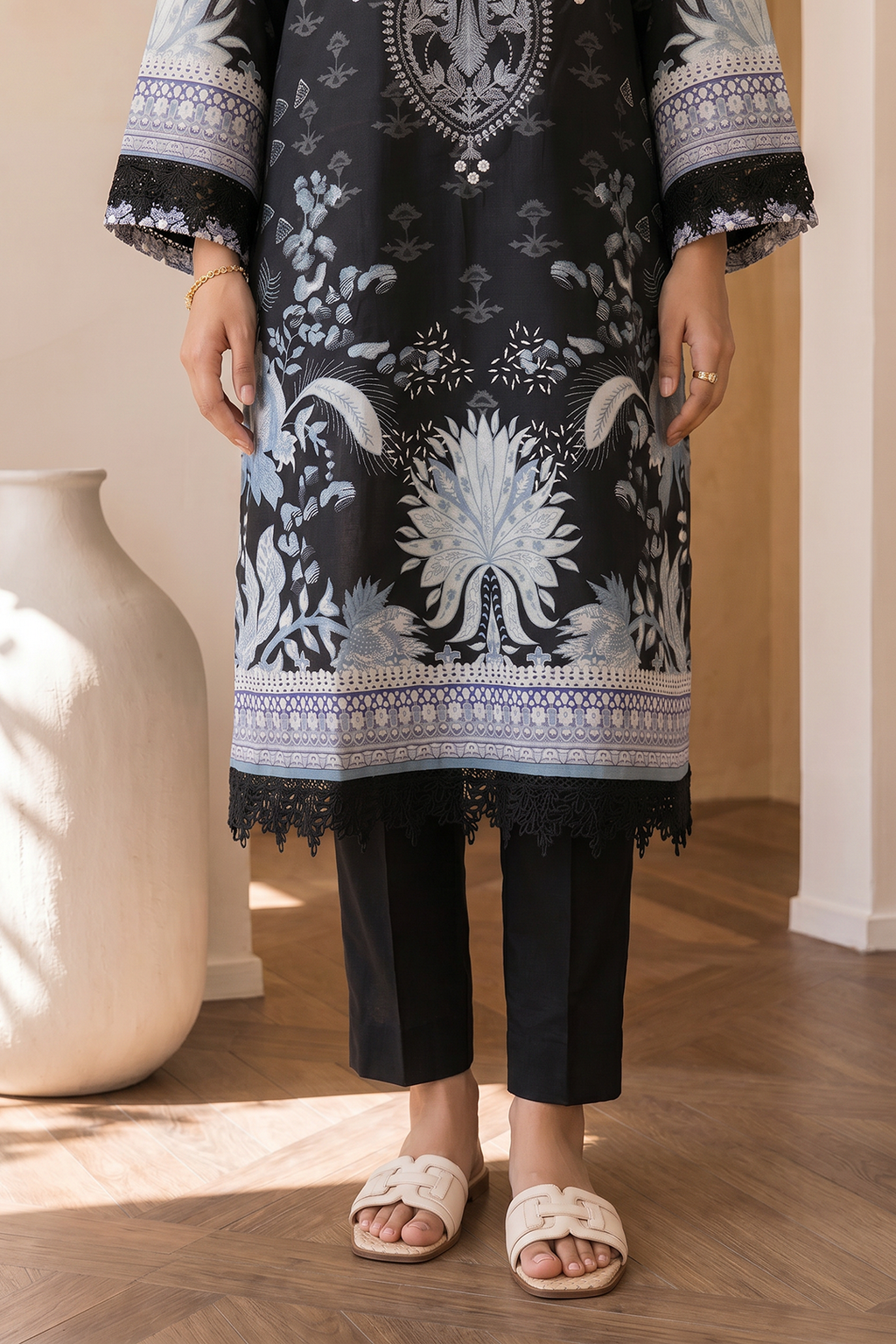Embroidered Shirt Shalwar Dupatta - 0711