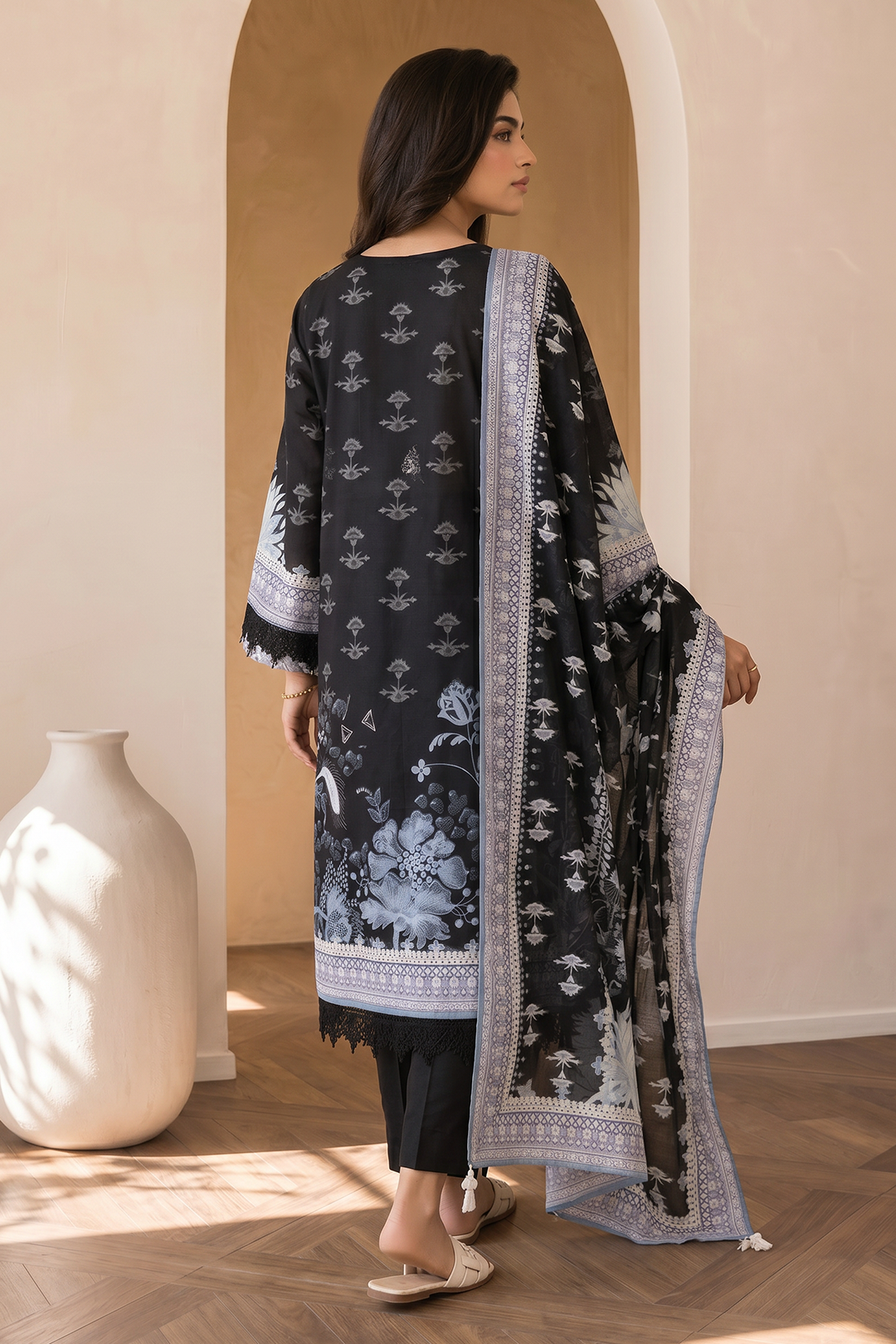 Embroidered Shirt Shalwar Dupatta - 0711