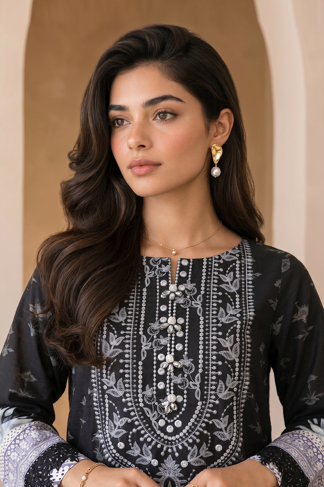 Embroidered Shirt Shalwar Dupatta - 0711