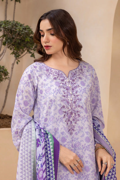 Embroidered Shirt Shalwar Dupatta - 0712