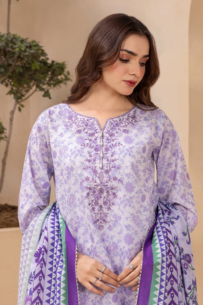 Embroidered Shirt Shalwar Dupatta - 0712